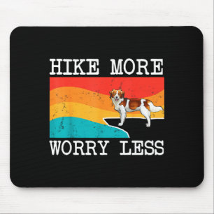 Mousepad Caminhe mais, preocupe menos cachorro nederlandse