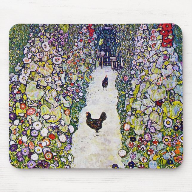 Mousepad Caminho do Jardim com Galinhas, Gustav Klimt (Frente)