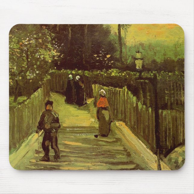 Mousepad Caminho em Montmartre por Vincent van Gogh (Frente)