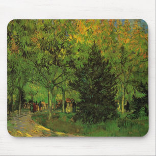 Mousepad Caminho no Jardim Público, Arles por Vincent van G