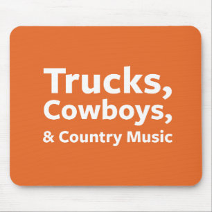 Mousepad Caminhões, vaqueiros e música country