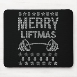Mousepad Camisa Alegre Natal de Elevação _ Camisas Divertid