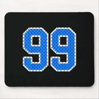 Mousepad Camisa azul brilhante de jersey esportivo número 9