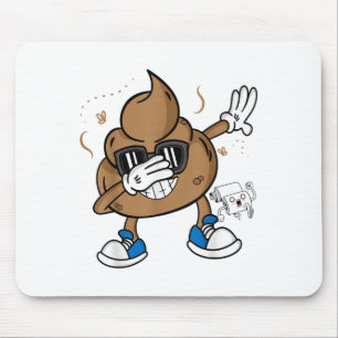 Mousepad Camisa Bonita de Dança de Fezes - Emoticon Diverti