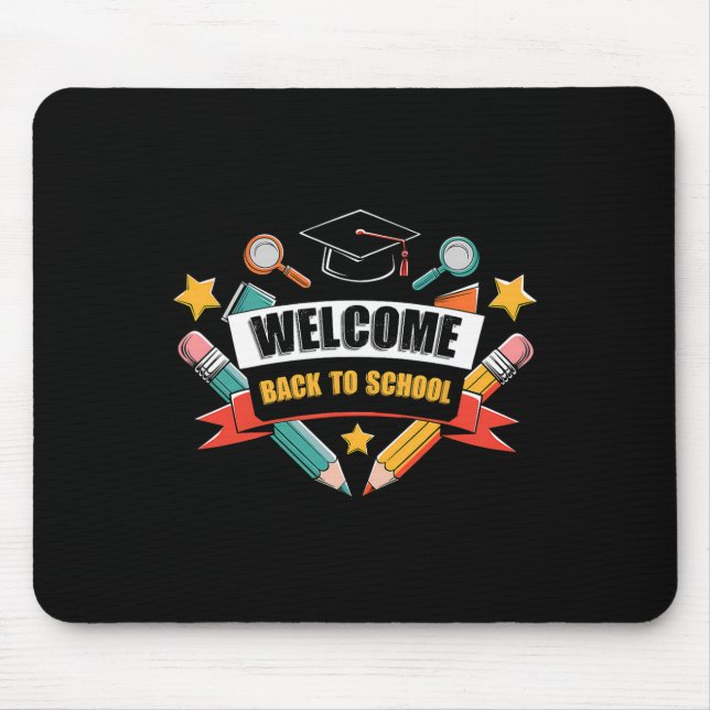 Mousepad Camisa Ck Para Escola Fofa 2025 Aluno Maçã Lápis  (Frente)