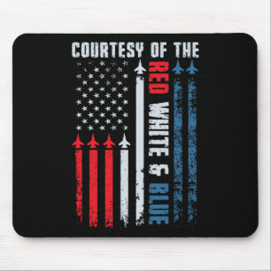 Mousepad Camisa Courtesy Of The Red White And Blue Homens M