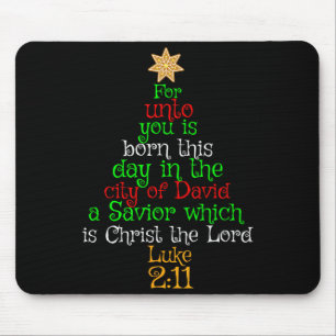 Mousepad Camisa Cristã de Natal Para Você É Nascido Um Salv