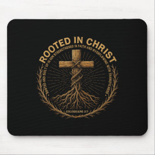 Mousepad Camisa Cristã Masculina Enraizada Na Fé Em Cristo
