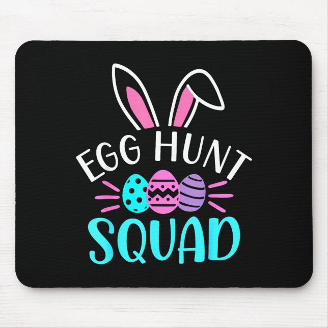 Mousepad Camisa da equipe de caça ao ovo temporada de caça  (Frente)