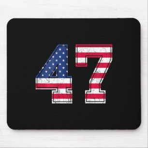 Mousepad Camisa de Aniversário 47 Bandeira EUA Jersey de Ti