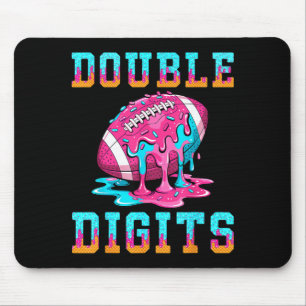 Mousepad Camisa de aniversário de 10 anos de futebol dígito