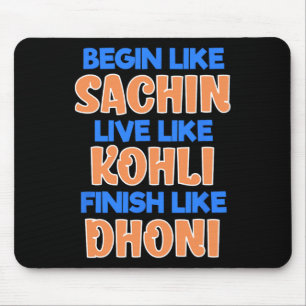 Mousepad Camisa de Apoio ao Fã da Equipe de Críquete Indian