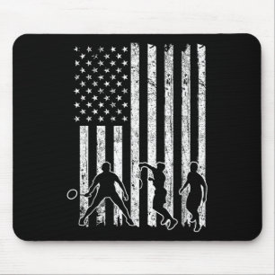 Mousepad Camisa de Badminton da Bandeira Americana Masculin