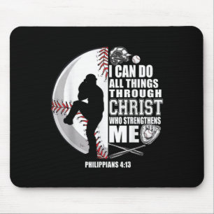 Mousepad Camisa de basebol Crianças Meninas Cristãs Jesus B