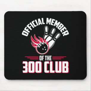 Mousepad Camisa de Boliche 300 Clube de 300 Membros Boliche
