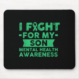 Mousepad Camisa De Consciência Da Saúde Mental - Eu Luto Pe