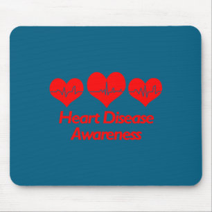 Mousepad Camisa de Conscientização sobre Doenças Cardíacas