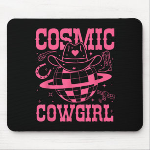 Mousepad Camisa de Cowgirls Espaciais Cósmicas para Festa d