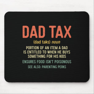 Mousepad Camisa de Dia de os pais de Definição de Imposto 2