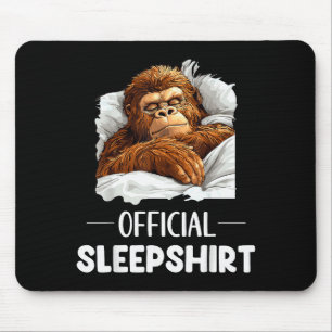 Mousepad Camisa de dormir para amantes de Bigfoot Sasquatch
