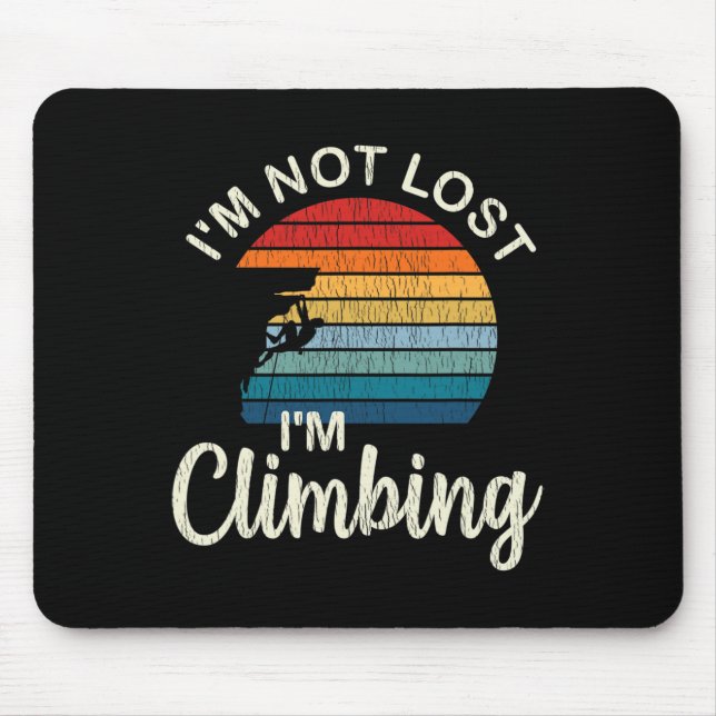 Mousepad Camisa de Escalada em Rocha - Presentes para Monta (Frente)