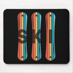 Mousepad Camisa De Esqui Vintage Para Homens Snowboardi Dos