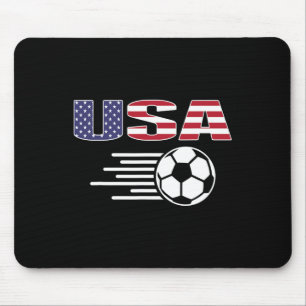 Mousepad Camisa de Fãs de Futebol Orgulhosamente Americanos