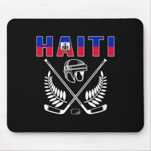 Mousepad Camisa de Fãs de Hóquei no Gelo do Haiti - Apoie o