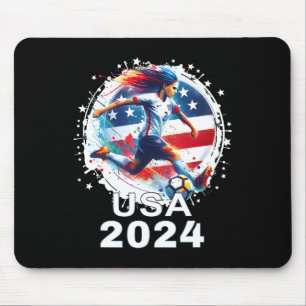 Mousepad Camisa de Futebol da Bandeira Americana Futebol Fe