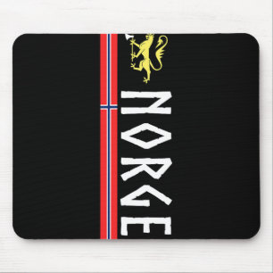 Mousepad Camisa de Futebol Norge Bandeira da Noruega Norueg