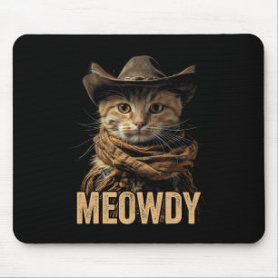 Mousepad Camisa De Gato Meowdy Cowboy País Ocidental