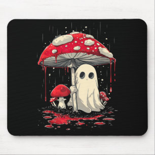 Mousepad Camisa de Halloween Cottagecore Fantasma Cogumelo