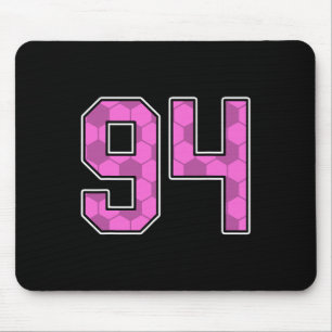 Mousepad Camisa de Jogador de Futebol Rosa com Número 94