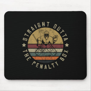 Mousepad Camisa de Jogador de Hóquei no Gelo Máscara Facial