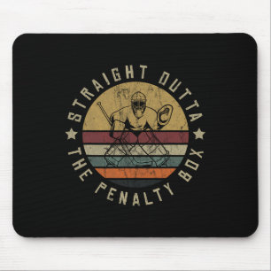 Mousepad Camisa de Jogador de Hóquei no Gelo Máscara Facial