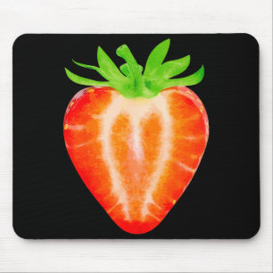 Mousepad Camisa de Morango Adulto Homens Mulheres Crianças