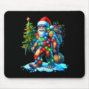Mousepad Camisa de Natal do Pé Grande Árvore de Natal Xmas 
