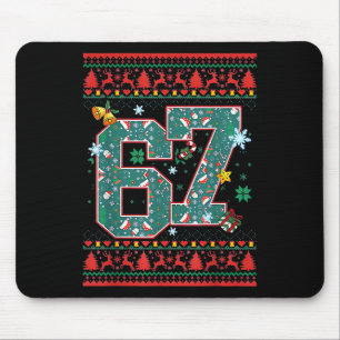 Mousepad Camisa de Natal Retro 67 Six Seven Meme