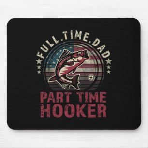 Mousepad Camisa de pesca Pai em tempo integral Parte do tem