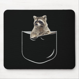 Mousepad Camisa De Pocket Raccoon, Curião Engraçado No Pres