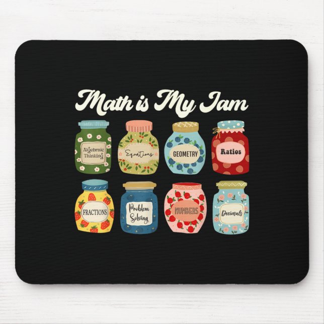 Mousepad Camisa de professor de matemática é minha jam Stem (Frente)