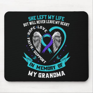 Mousepad Camisa de Sensibilização do Suicídio Roxo Teal