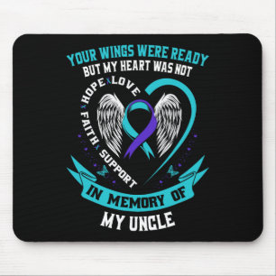 Mousepad Camisa de Sensibilização Suicida Tio sobrinho Evit