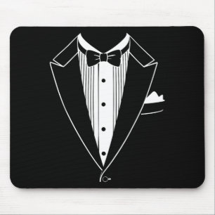 Mousepad Camisa de traje Tuxedo Homens Mulheres Crianças Tu