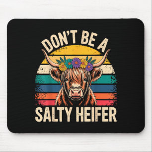 Mousepad Camisa de Vaca das Terras Altas Engraçada para Hom