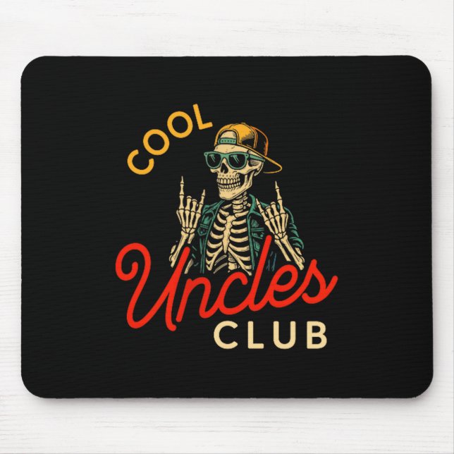 Mousepad Camisa do Clube dos Tios Legais Esqueleto Divertid (Frente)
