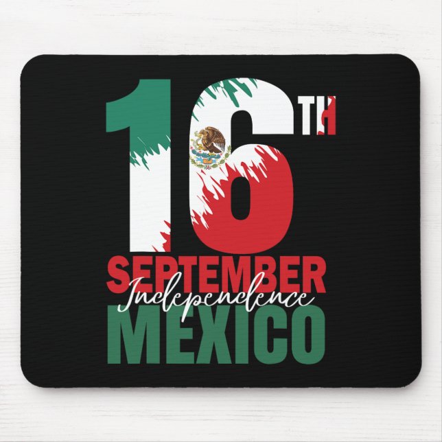 Mousepad Camisa Do Dia Da Independência Mexicana Fl (Frente)