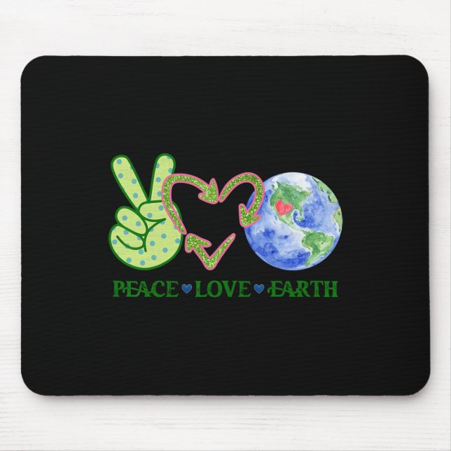 Mousepad Camisa Do Dia Da Terra Professora Do Ambiente Reci (Frente)