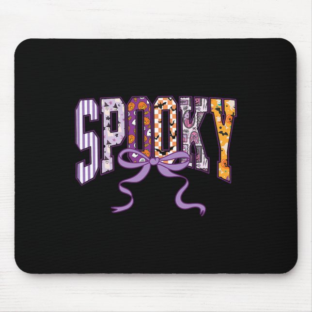 Mousepad Camisa do Dia das Bruxas Cuta Fantasmas Arco Pumpk (Frente)