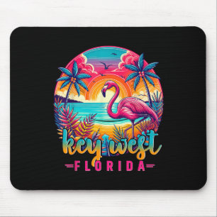 Mousepad Camisa do Flamingo Tropical da Praia de Key West F